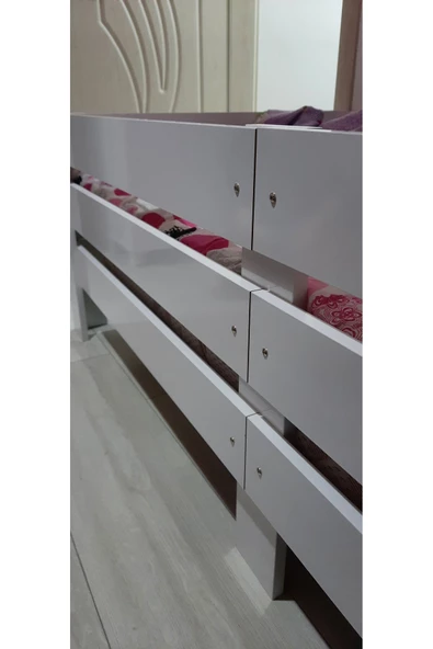 Doğal Mdf-lam Sedir Karyola Baza Yatak Dekor Mobilya - 8