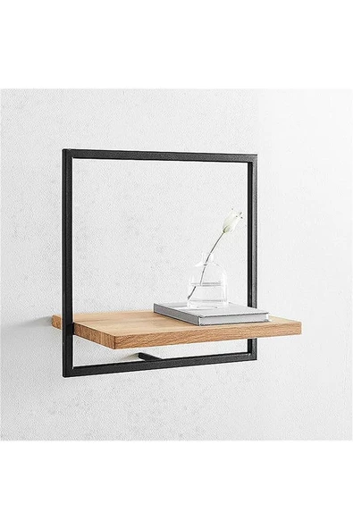 Yüzer Katlı Metal Duvar Raf Seti, Giriş Ekran Dekoratif Rustik Raf, Oturma Odası Organizatör - 3