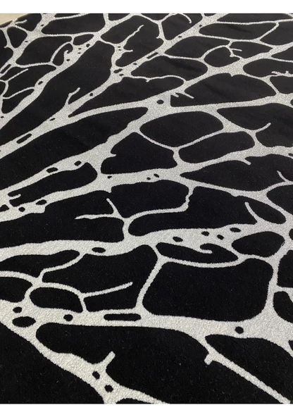 Burak Halı Vizyon 11145 B 200X300 Siyah Gri Ağaç Modeli 6 M2 Halı