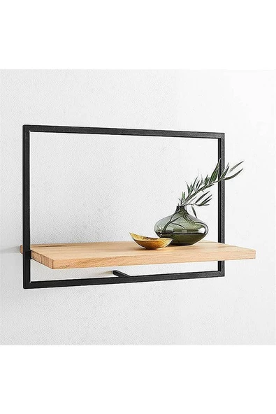 Yüzer Katlı Metal Duvar Raf Seti, Giriş Ekran Dekoratif Rustik Raf, Oturma Odası Organizatör - 2