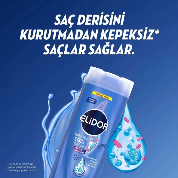 Elidor Şampuan & Bakım Kremi 400 ml Saç Dökülmelerine Karşı 2'si 1 arada - 3