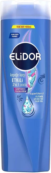 Elidor Şampuan & Bakım Kremi 400 ml Saç Dökülmelerine Karşı 2'si 1 arada