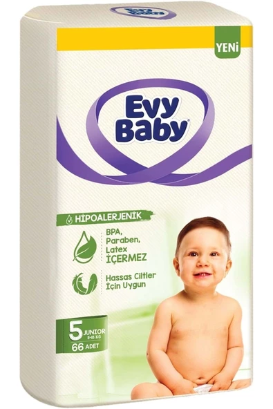 Evy Baby 5 Numara Junior 264'lü Bebek Bezi