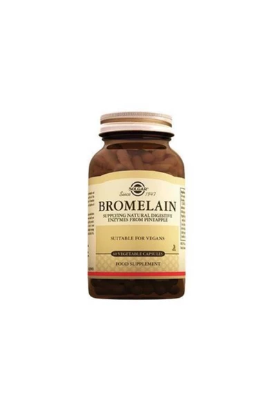 Solgar Bromelain 150 mg 60 Kapsül