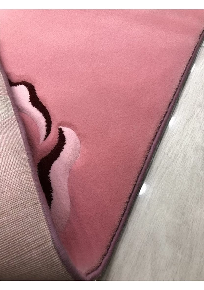 Burak Halı Terra 9090 Pembe 160X230 Gül Desenli 4 M2 Halı - 3