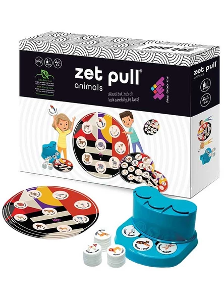 ZET PULL Animals Zeka ve İşitsel Algı Oyunu 3+ Yaş 8 Oyuncu - 2