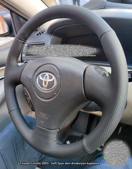 Toyota Corolla 2003 Soft Nokta Napa Direksiyon Kılıfı (Aracınızın Direksiyonuyla Teyit Ediniz) ürün görseli