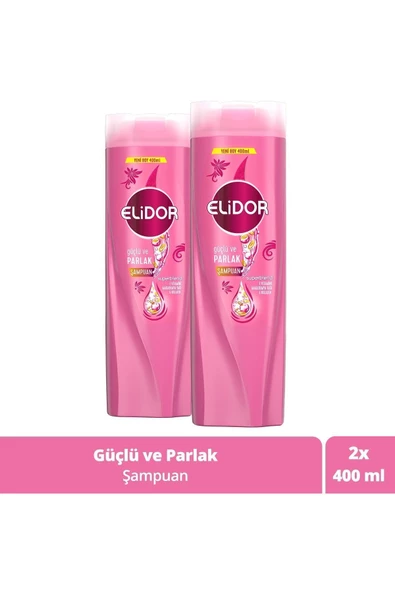 Superblend Saç Bakım Şampuanı Güçlü ve Parlak E Vitamini Makademya Yağı Kolajen 400 ml x2