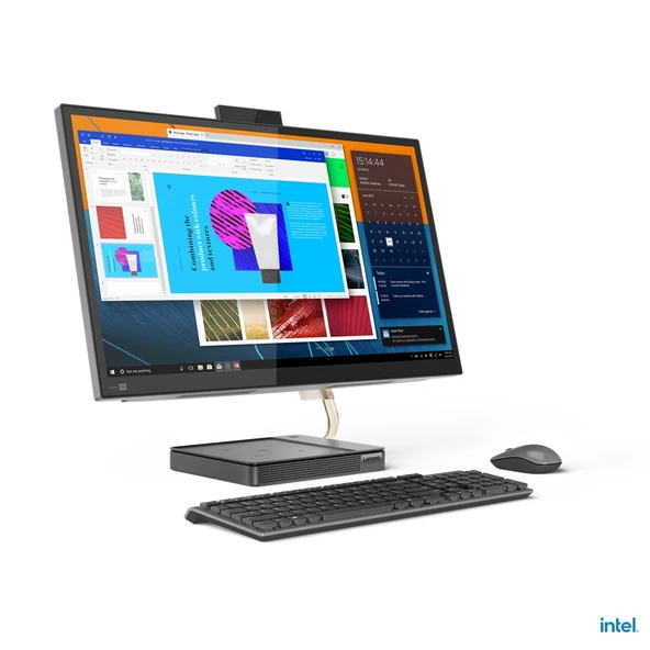 Lenovo IdeaCentre AIO 5 F0G4009JTX Intel Core i7-11700T 16GB 512GB SSD GeForce RTX3050 4GD6 Windows 11 Home 27" QHD IPS Siyah All in One Bilgisayar - Teşhir