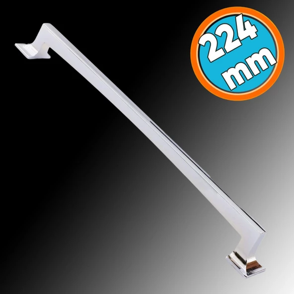 Mobilya Mutfak Dolabı Çekmece Dolap Kapak Kulpu Düz Metal Kulpları Kulbu Kulpu 224 Mm Krom