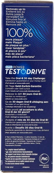 Oral-B Pro 600 Crossaction Şarjlı Elektrikli Diş Fırçası - 4