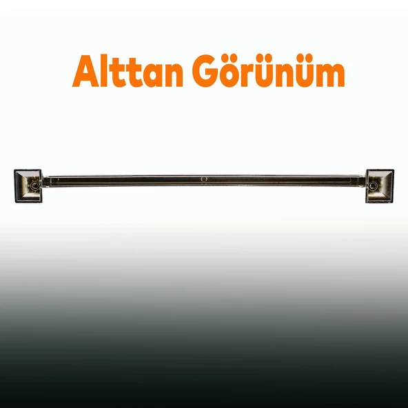 Mobilya Mutfak Dolabı Çekmece Dolap Kapak Kulpu Düz Metal Kulpları Kulbu Kulpu 224 Mm Krom - Resim 4