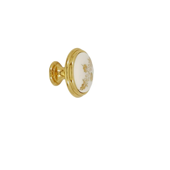 GIUSTI Desenli Gold Düğme Kulp ( 5 ADET ) - 6