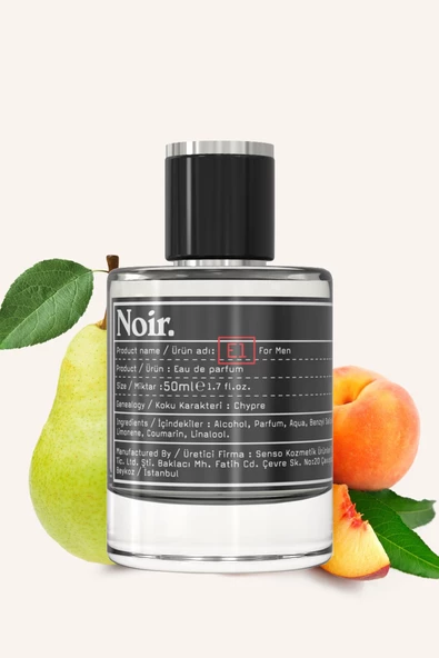 E1 Erkek EDP Parfüm 50 ML - Resim 2