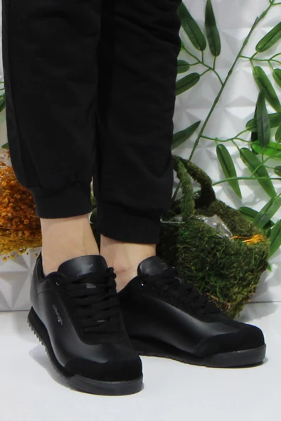 Fort Cheta Peru Siyah Rahat Kadın Erkek Sneakers Spor Ayakkabı - Resim 2