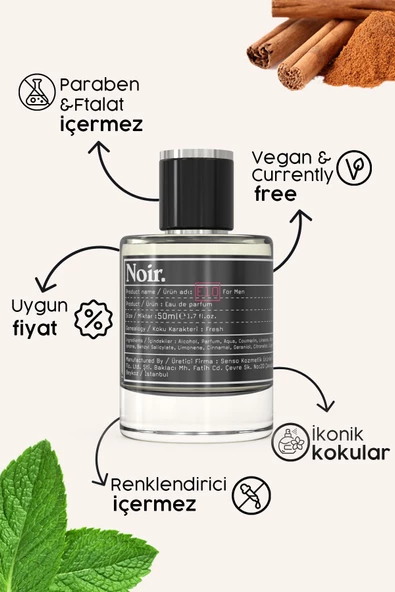 E10 Erkek EDP Parfüm 50 ML - 3