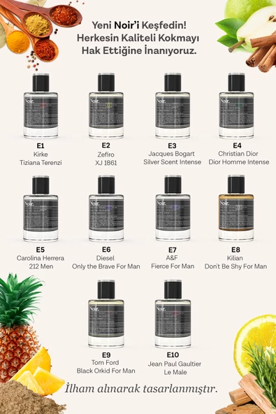 E2 Erkek EDP Parfüm 50 ML - 5