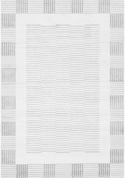 Burak Halı Nepal 3863 N 160X230 Gri Beyaz 3,68 M2 Halı