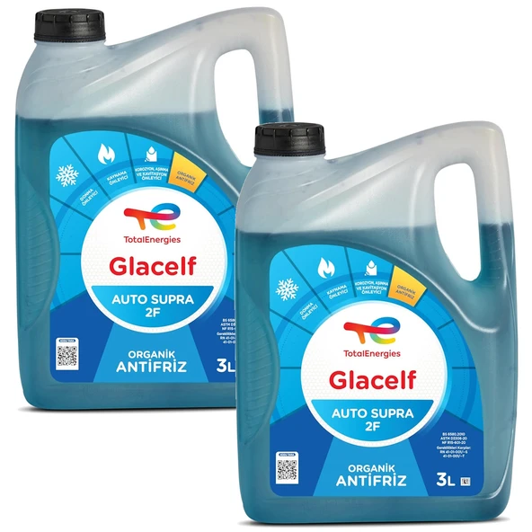 Total Glacelf Eco Bs 2F KONSANTRE Antifriz Mavi 2 X 3 L (Toplam 6 Litre)