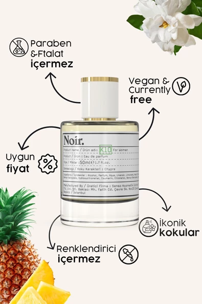 K10 Kadın EDP Parfüm 50 ML - 3