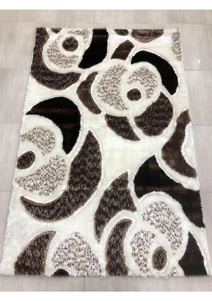 Burak Halı Fulya 1962 C 150X230 Kahve Beyaz 4 M2 Halı - 2