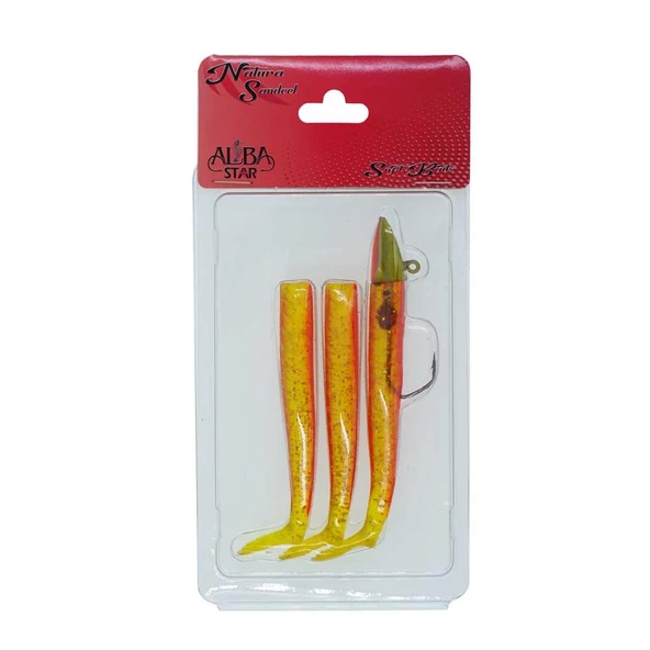 Albastar Natura Sandeel Sahte Balık 90mm  08