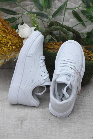 Fort Wks 2765 Beyaz Hafif Rahat Sneaker Kadın Spor Ayakkabı - Resim 5