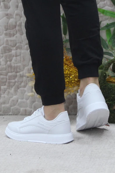 Fort Wks 2765 Beyaz Hafif Rahat Sneaker Kadın Spor Ayakkabı - Resim 4