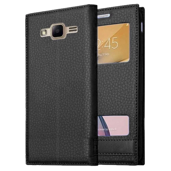 Samsung Galaxy J5 Uyumlu Pencereli Kapaklı Magnum Kılıf ürün görseli 1