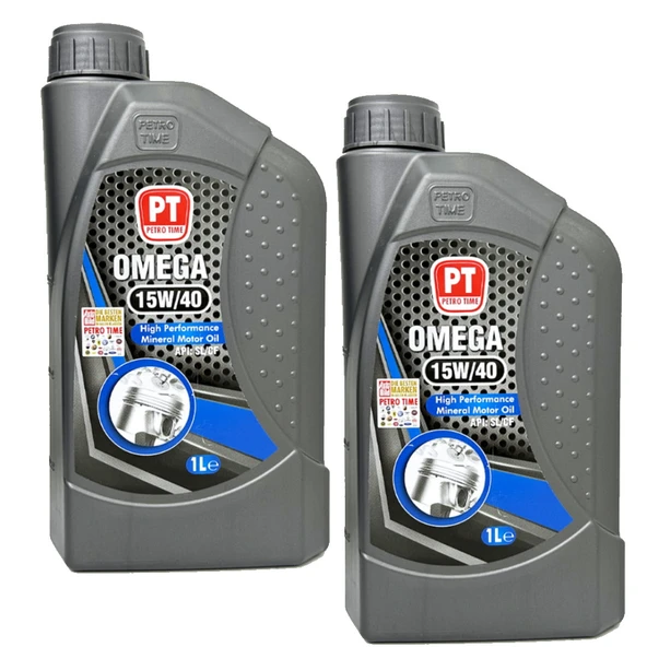 Petro Time 15W-40 Mineral Motor Yağı 2 x 1 Litre