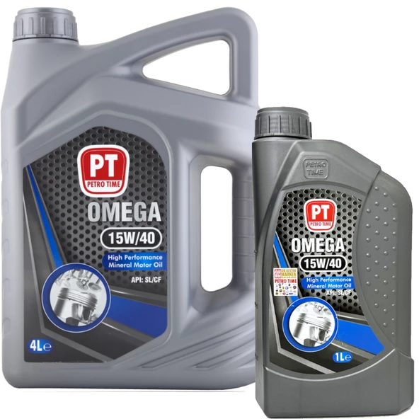 Petro Time 15W-40 Motor Yağı 4 L + 1 L (Toplam 5 Litre)