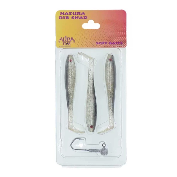 Albastar Natura Rib Shad Sahte Balık 90mm  06