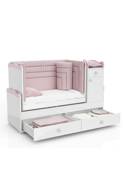 Patiko Furniture   Babysun Büyüyen Beşik (60x165) - 3