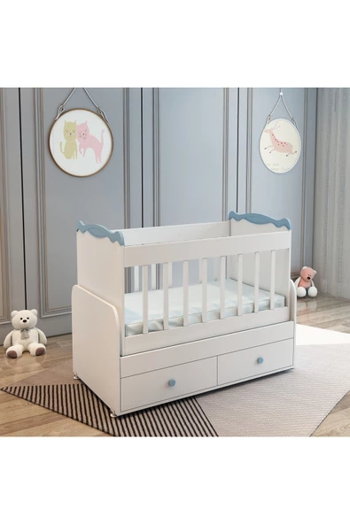 Patiko Furniture   Babysun 2 Çekmeceli Beşik (60x120)