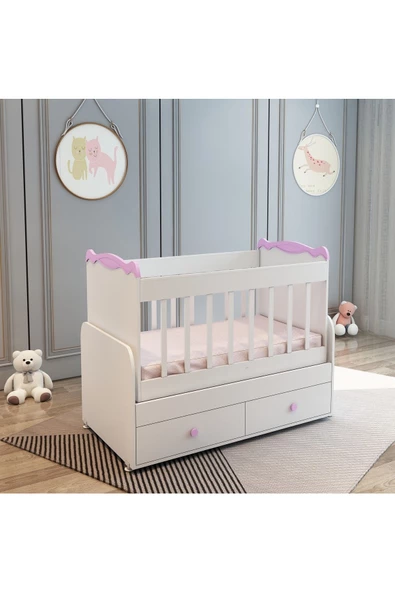 Patiko Furniture   Babysun 2 Çekmeceli Beşik (60x120)