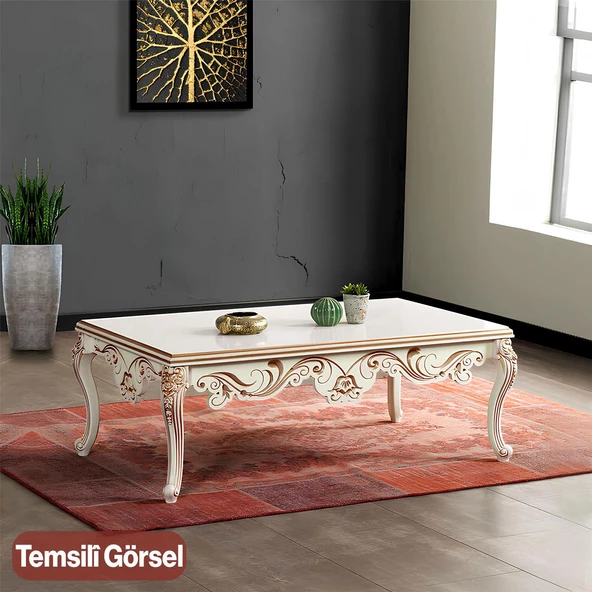 Nehir Plastik 4 Adet Sehpa Ayağı 40 cm Krem Kahverengi Orta Ayak Zigon Sehpa Mobilya Masa Ayakları - Resim 9