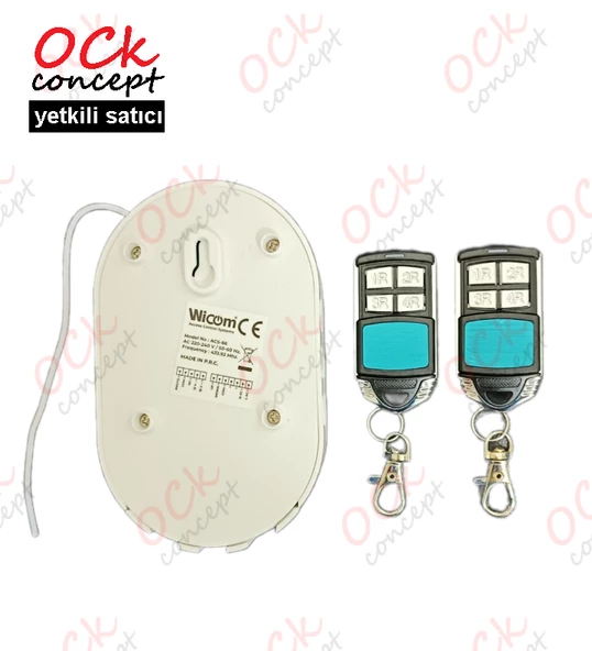 Otomatik Kepenk Alıcısı, Fotosel Bağlantılı 2 Adet Kumanda, Wicom Acs-66 Set - 5