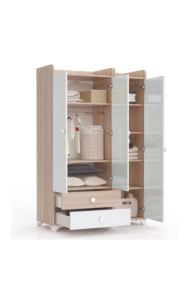 Patiko Furniture   Patiko Bdlp 049 3 Kapılı Dolap - 4