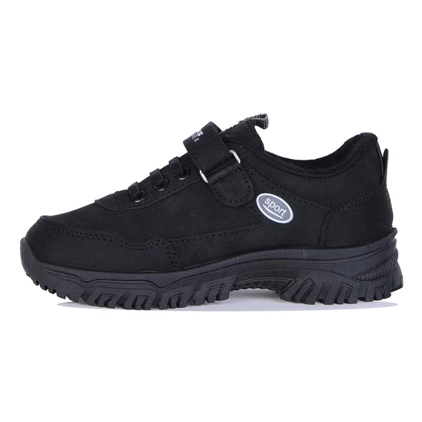 Skuaıter Blm-5090 Siyah Cırtlı Erkek Çocuk Kışlık Spor Ayakkabı - Resim 3