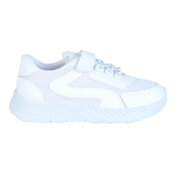 Bolimex 3600 Sade Beyaz Anorak Yazlık Kız Çocuk Spor Ayakkabı ürün görseli 1