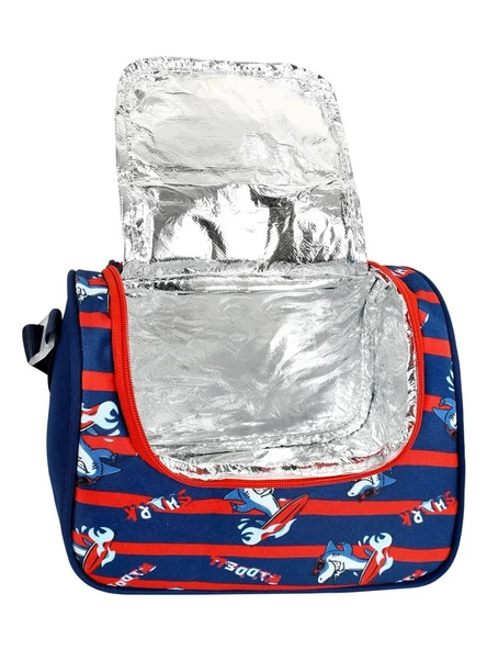 Waddell LisanslıKöpek Balığı Desenli Termal Beslenme Çantası 1016 - 5