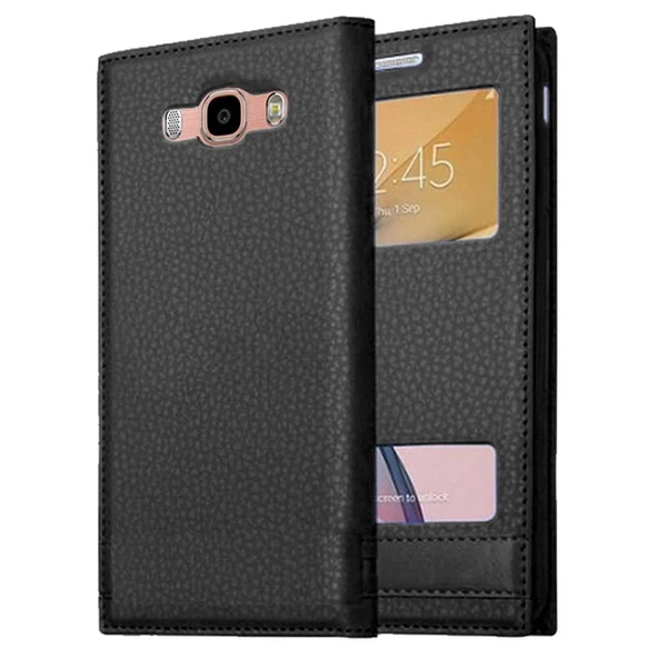 Samsung Galaxy J5 2016 Uyumlu Pencereli Kapaklı Magnum Kılıf ürün görseli 1