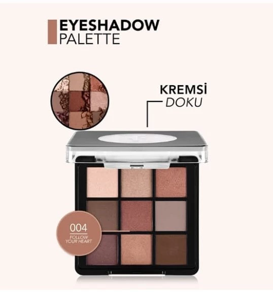 Flormar Exclusive Eyeshadow Palette 004 Follow Your Heart - 4