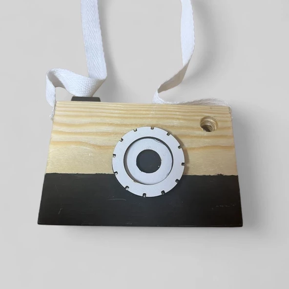 Ahşap Oyuncak Hediyelik Fotoğraf Makinesi Waldorf Oyuncak - 3