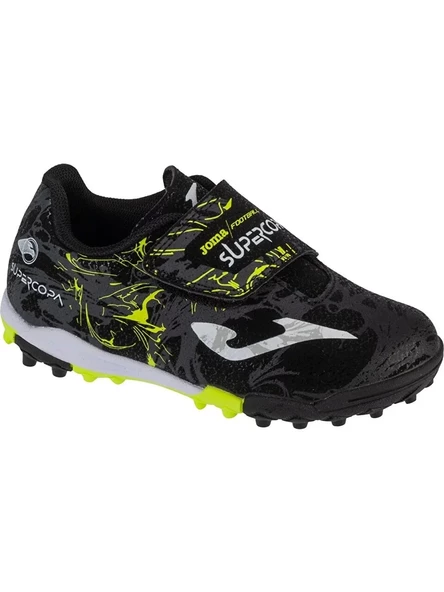 Joma Super Copa SCJW2401TFV Çocuk Halısaha Siyah - 2
