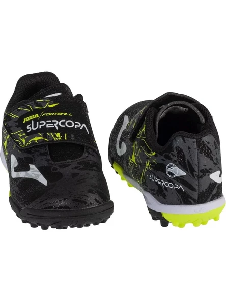 Joma Super Copa SCJW2401TFV Çocuk Halısaha Siyah - 5