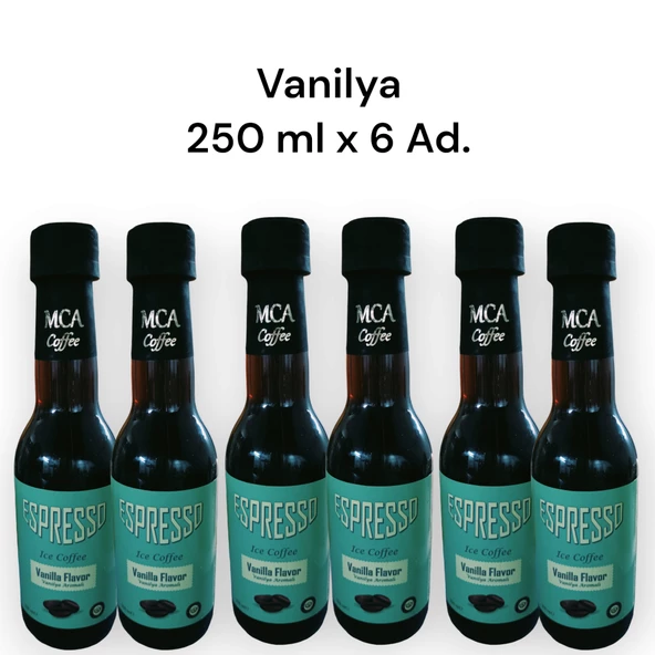 MCA Espresso Soğuk Kahve (VANİLYA) 250 ML x 6 Adet