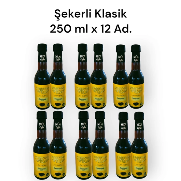 MCA Espresso Soğuk Kahve (ŞEKERLİ KLASİK) 250 ML x 12 adet