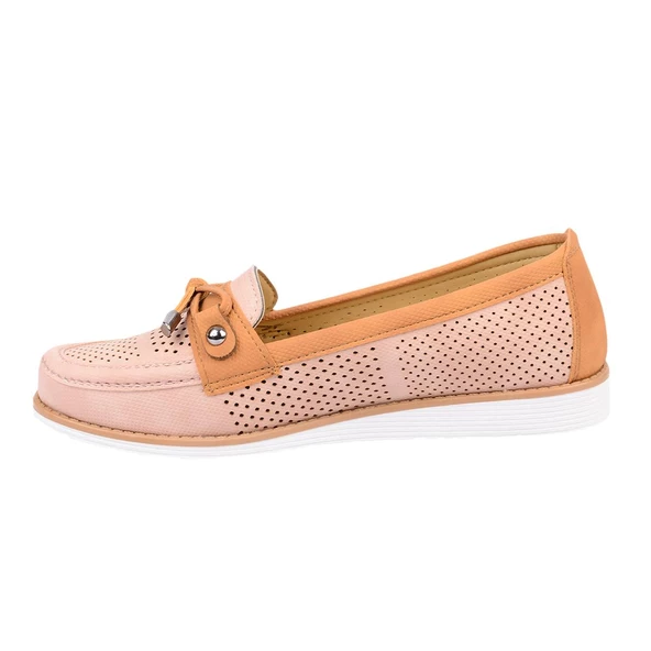 Wanetti BBT-236 Pudra Günlük Rahat Bayan Babet Ayakkabı - Resim 3