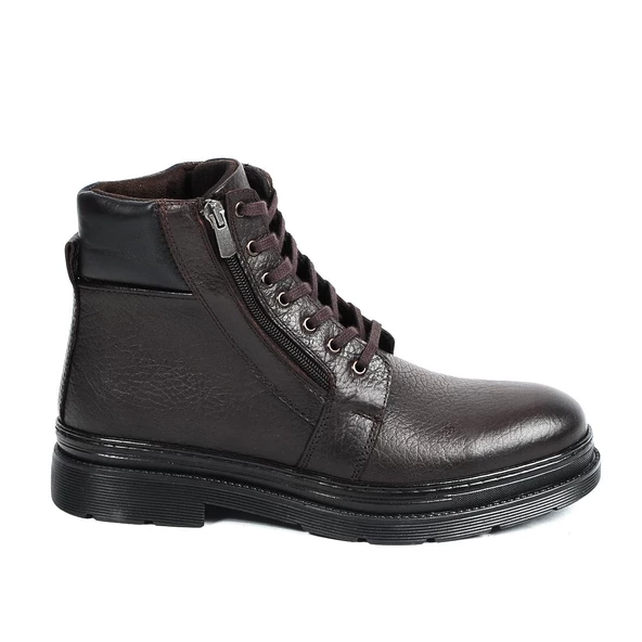 Bulldozer 220235 Kahve %100 Deri Erkek Kışlık Bot Ayakkabı - Resim 3